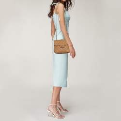 Pre Owned Chanel Beige Caviar Leather Medium Urban Companion Flap Bag