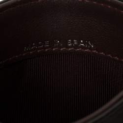 Pre Owned حافظة بطاقات شانيل مزينة بشعار الماركة سي سي جلد كافيار مبطن أسود