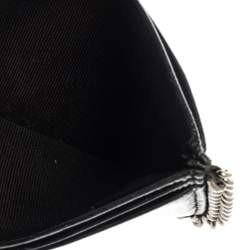 Pre Owned Chanel Black Patent Leather CC Chain Around Card Case