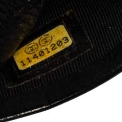 Pre Owned Chanel Black Patent Leather CC Chain Around Card Case