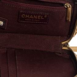 مملوكة مسبقًا Chanel Gold Quilted Leather Coco Boy Camera Case Bag