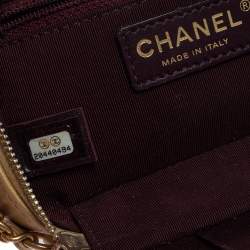 مملوكة مسبقًا Chanel Gold Quilted Leather Coco Boy Camera Case Bag