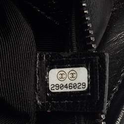 Pre Owned Chanel Black Aged Quilted Leather Small Gabrielle Bag