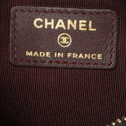 Pre Owned Chanel Black Caviar Leather Classic Flat Wallet Pouch