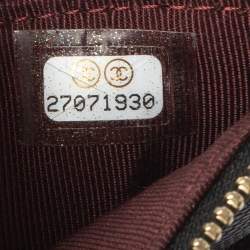 Pre Owned Chanel Black Caviar Leather Classic Flat Wallet Pouch