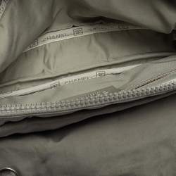 Pre Owned Chanel Grey Lapin Fur and Fabric Orylag Bag