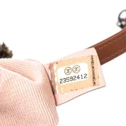 Pre Owned Chanel Green Canvas Sequins Cubano Trip Bag