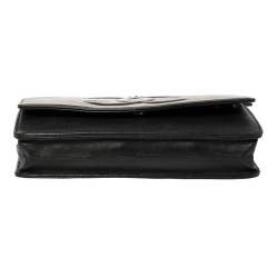 مملوكة مسبقًا Chanel Black Caviar Leather CC Timeless Wallet On Chain