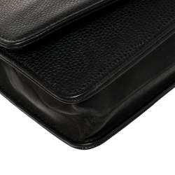 مملوكة مسبقًا Chanel Black Caviar Leather CC Timeless Wallet On Chain