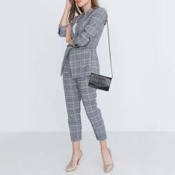 مملوكة مسبقًا Chanel Black Caviar Leather CC Timeless Wallet On Chain