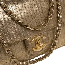 مملوكة مسبقًا Chanel Gold Leather 31 Rue Cambon Medium Classic Single Flap Bag