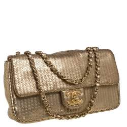 مملوكة مسبقًا Chanel Gold Leather 31 Rue Cambon Medium Classic Single Flap Bag