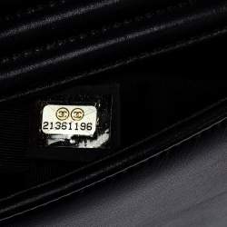 Pre Owned Chanel Black Quilted Leather Medium Boy Flap Bag