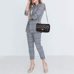 مملوكة مسبقًا Chanel Black Quilted Leather Double Flap Bag