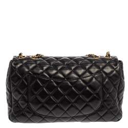 مملوكة مسبقًا Chanel Black Quilted Leather Double Flap Bag