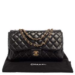 مملوكة مسبقًا Chanel Black Quilted Leather Double Flap Bag