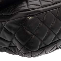 مملوكة مسبقًا Chanel Black Quilted Leather Double Flap Bag