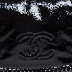 مملوكة مسبقًا Chanel Black Patent Leather Luxe Ligne Flap Bag