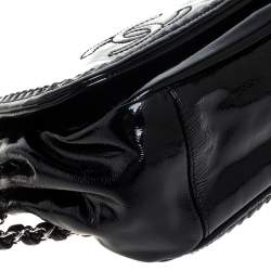 مملوكة مسبقًا Chanel Black Patent Leather Luxe Ligne Flap Bag
