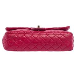 Chanel Fuchsia Quilted Leather Small Valentine Charm Single Flap Bag