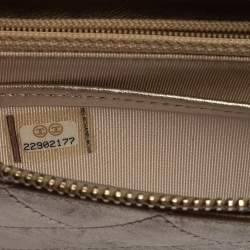 مملوكة مسبقًا Chanel Gold Quilted Leather CC Zip Around Wallet