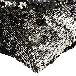 Pre Owned Chanel Black Sequins Embellished Summer Night Drawstring Bag