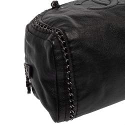 مملوكة مسبقًا Chanel Black Leather Medium Luxe Ligne Bowler Bag