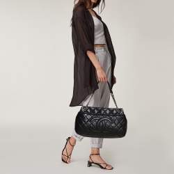 Chanel Black Caviar Leather CC Timeless Soft Tote Chanel