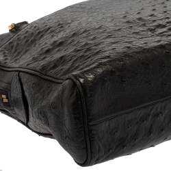 مملوكة مسبقًا Chanel Black Ostrich Vintage Chain Bag