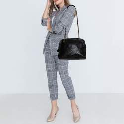 مملوكة مسبقًا Chanel Black Ostrich Vintage Chain Bag