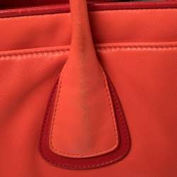 Chanel Red Leather Executive Cerf Shopper Tote