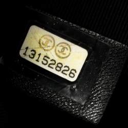 Pre Owned Chanel Dark Brown Caviar Leather CC Chain Tote