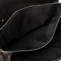 Pre Owned Chanel Dark Brown Caviar Leather CC Chain Tote