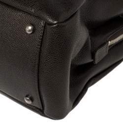 Pre Owned Chanel Dark Brown Caviar Leather CC Chain Tote