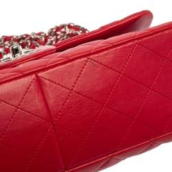 مملوكة مسبقًا Chanel Fuchsia Quilted Leather Jumbo Classic Single Flap Bag