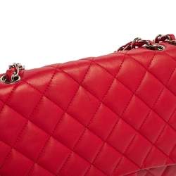 مملوكة مسبقًا Chanel Fuchsia Quilted Leather Jumbo Classic Single Flap Bag