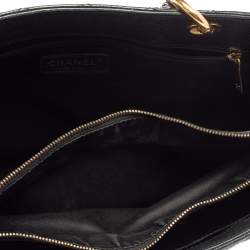 مملوكة مسبقًا Chanel Black Quilted Caviar Leather Grand Shopper Tote