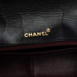 Pre Owned Chanel Black Quilted Leather Diana Flap Bag