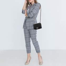 مملوكة مسبقًا Chanel Black Quilted Leather and Tweed Small Boy Flap Bag