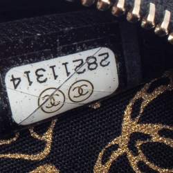 Pre Owned Chanel Black Quilted Leather CC  Round Coin Purse