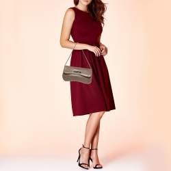 مملوكة مسبقًا Chanel Dark Beige Leather Chain Around Flap Bag