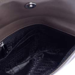 مملوكة مسبقًا Chanel Dark Beige Leather Chain Around Flap Bag