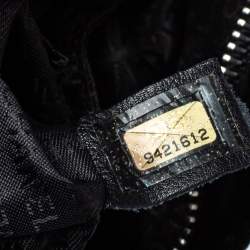 Pre Owned Chanel Black Satin and Velvet Chain Clutch Bag