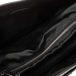 Pre Owned Chanel Dark Grey Quilted Patent Caviar Leather Reissue Tote