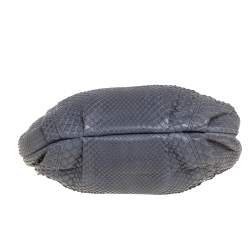 Pre Owned Chanel Grey Python CC Hobo