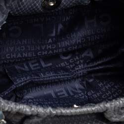 Pre Owned Chanel Grey Python CC Hobo
