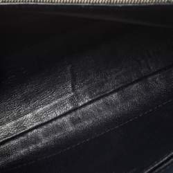 Pre Owned حقيبة شانيل سلسلة قلاب سي سي دنيم مبطن قضيب شيكولاته أسود 