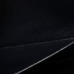 Pre Owned حقيبة شانيل سلسلة قلاب سي سي دنيم مبطن قضيب شيكولاته أسود 