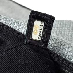 Pre Owned Chanel Grey Raffia Deauville Messenger Bag