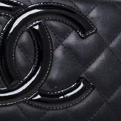 مملوكة مسبقًا Chanel Black Quilted Leather Cambon Ligne Flap Wallet